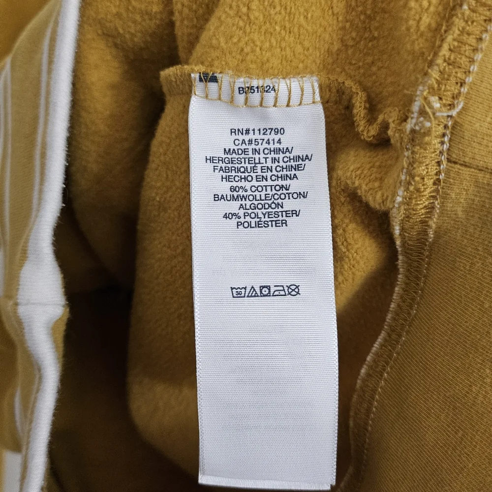 True Religion Sweatshirt Mens Medium Yellow Coast Collegiate Pullover Hoodie